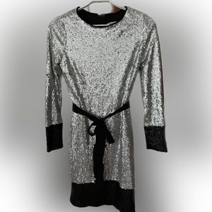 Mark & James Sequin Dress with belt.